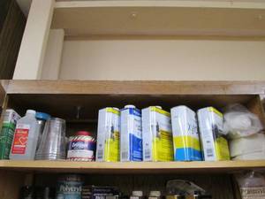 lot 241 image: Top shelf of cupboard to include as...