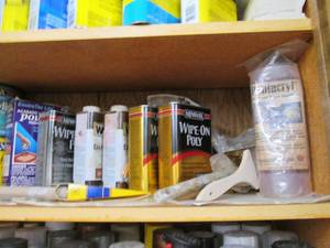 lot 242 image: Middle shelf of cupboard to include...