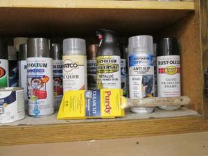 lot 243 image: Bottom shelf of cupboard to include...