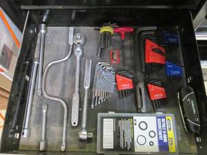 lot 247 image: All hex keys, ratchets, extensions,...