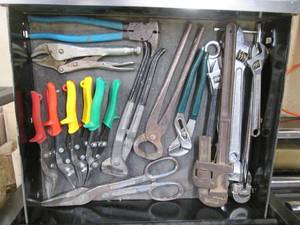 lot 248 image: Forging tools, crescent wrenches,, ...