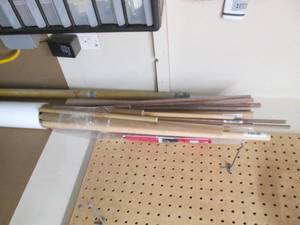 lot 271 image: Large variety of wooden dowels in a...
