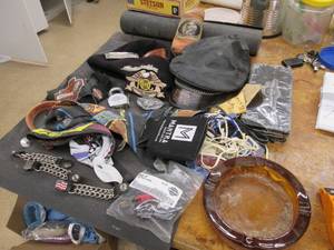 lot 275 image: Motorcycle gear bags filled with a ...