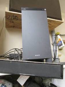 lot 23 image: Sony sub woofer and sound bar...