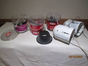 lot 37 image: Screw gun screws and can lights...