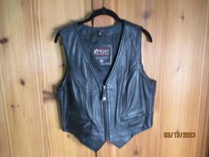 lot 46 image: Leather vest size L...