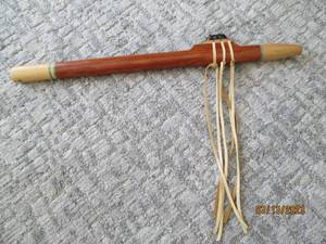 lot 111 image: Wood flute made by Tatanka Spirit F...