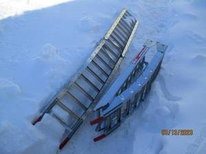 lot 126 image: Pair of fold up aluminum truck or t...