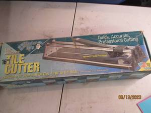 lot 174 image: 16 tile cutter...