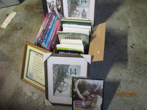 lot 198 image: Books and picture frames...
