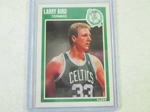 lot 15 image: 1989 Fleer Larry Bird Card...
