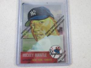 lot 21 image: 1996 Topps Finest Mickey Mantle Car...