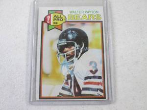 lot 24 image: 1979 Topps Walter Payton Card...