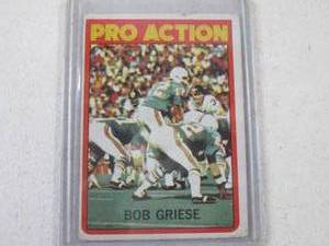 lot 25 image: 1972 Topps Bob Griese Card...