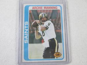 lot 28 image: 1978 Topps Archie Manning Card...