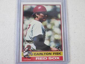 lot 35 image: 1976 Topps Carlton Fisk Card...