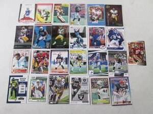 lot 45 image: 25 Football Wide Receiver Card...