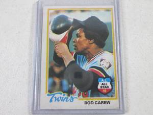 lot 57 image: 1978 Topps Rod Carew Card...