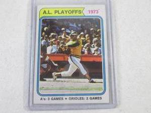 lot 59 image: 1974 Topps Reggie Jackson Card...