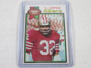 lot 64 image: 1979 Topps O.J. Simpson Card...
