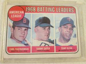 lot 71 image: 1969 Topps Tony Oliva & Carl Yastrz...