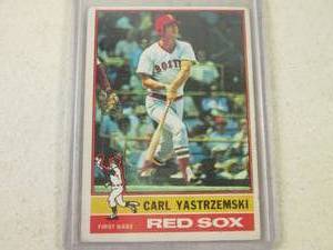 lot 91 image: 1976 Topps Carlton Fisk Card...