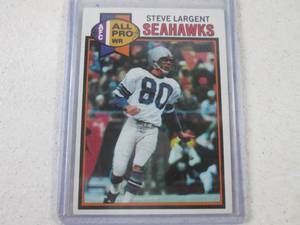 lot 106 image: 1979 Topps Steve Largent Card...