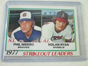 lot 109 image: 1978 Topps Nolan Ryan Strikeout Lea...