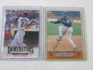 lot 112 image: 2 Ken Griffey JR Insert Cards...