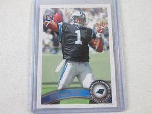 lot 120 image: 2011 Topps Cam Newton Rookie Card...