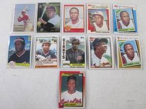 lot 123 image: Frank Robinson Cards...