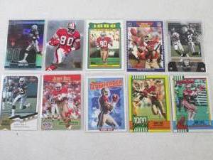 lot 124 image: Jerry Rice Cards...