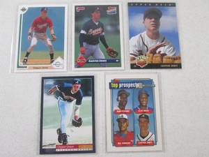 lot 133 image: 5 Chipper Jones Rookie Cards...