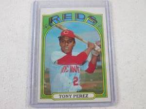 lot 140 image: 1972 Topps Tony Perez Card...