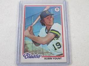 lot 152 image: 1978 Topps Robin Yount Card...