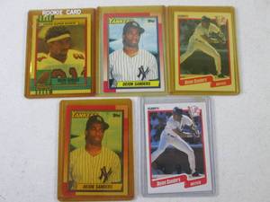 lot 158 image: 5 Deion Sanders Rookie Cards...