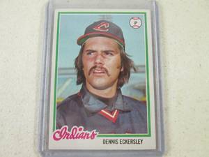 lot 169 image: 1978 Topps Dennis Eckerley Card...