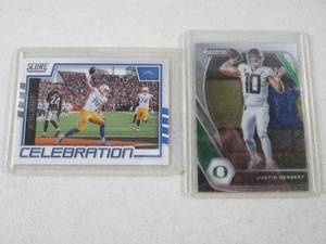 lot 179 image: 2021 Justin Herbert Insert Card...