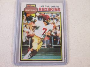 lot 186 image: 1979 Topps Joe Theismann Card...