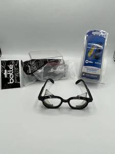 Safety Glasses Lot - Miller Arc Armor, Bolle Rush, and vintage ESE Safety Glasses