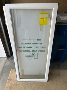 New 20x48 Casement Sash (White Clad), Vent Right, Insulated Glass