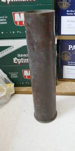 lot 3 image: Vintage military mortar shell - 13-34 in tall, 3 in diameter