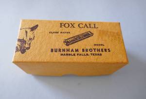 lot 22 image: Vintage Burnham Brothers Fox Call - close range