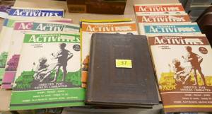 lot 37 image: Lot of 193738 Childrens Activities magazines and 1933 Duke University book