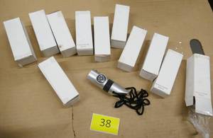 lot 38 image: 11 Survival whistles with compass, thermometer, screws open for matches