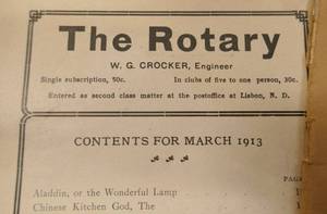 lot 45 image: Antique 1912 Rotary magazines and Runner menders