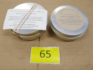lot 65 image: 2 New organic deodorant bars in tins