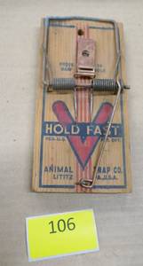 lot 106 image: Big vintage rat trap