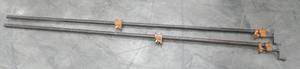 lot 142 image: Two 75 inch pipe clamps