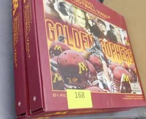 lot 168 image: TWO Gophers football vault scrapbook